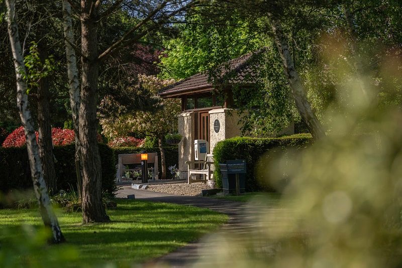 West Wiltshire Crematorium Behind Trees