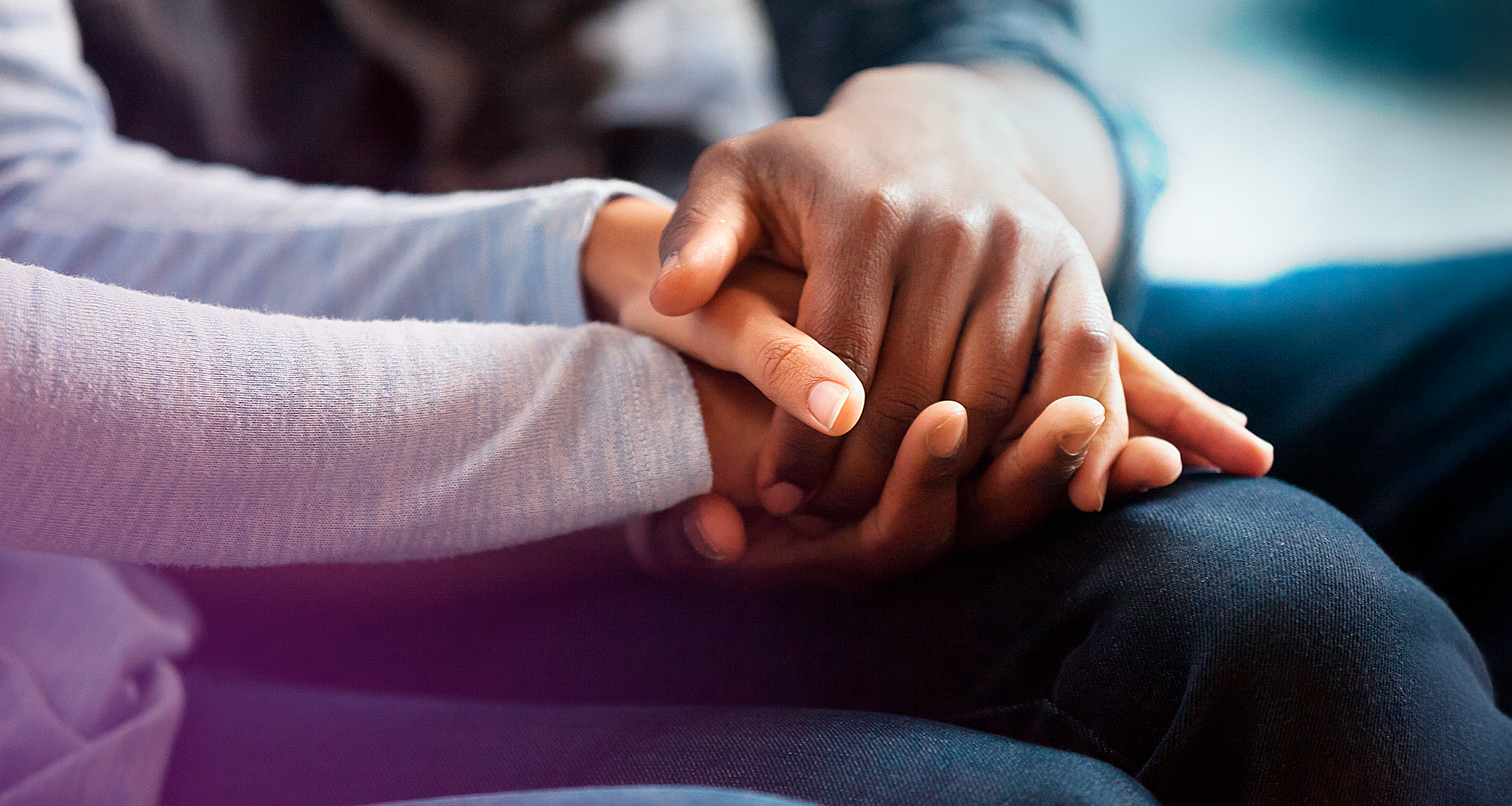 Hands Clasped In Lap Desktop Banner