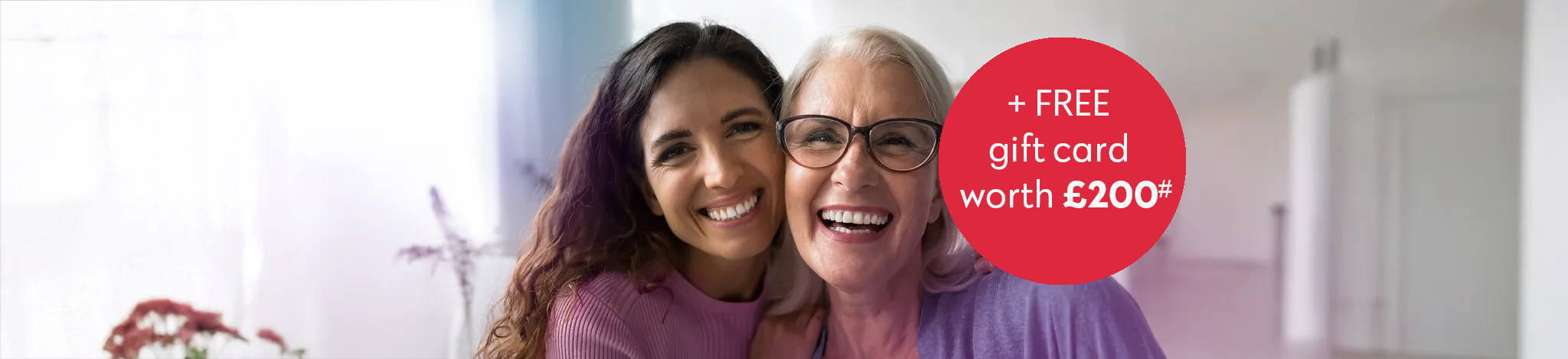 Younger Woman And Older Woman Laughing Mobile Banner