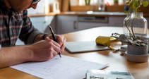 Paperwork At Kitchen Table