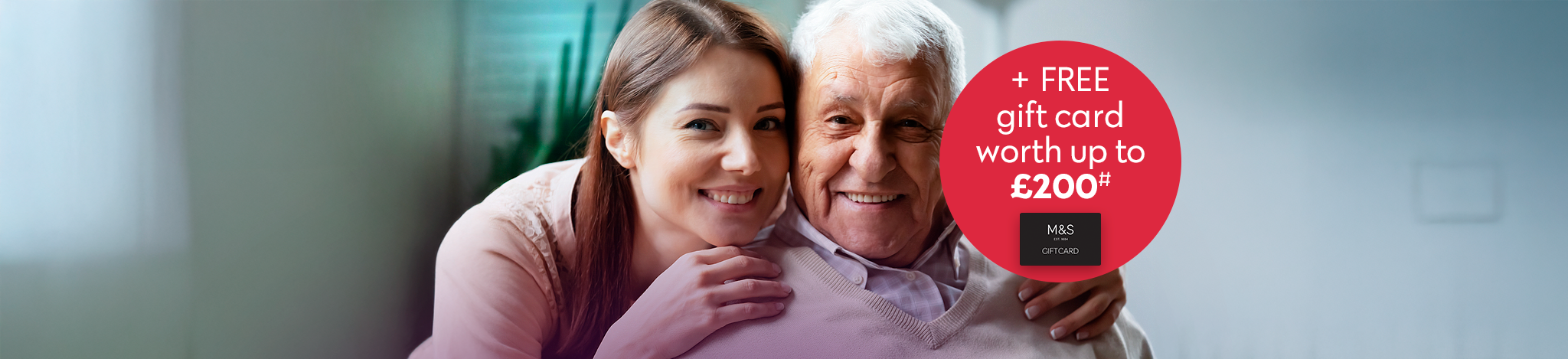Man With Granddaughter Mobile Banner