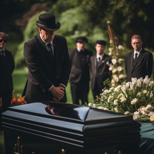 Woman Calculating Cost of Funeral