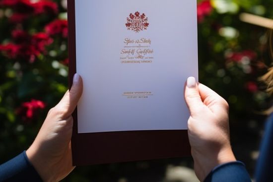 Person Holding Order Of Service Booklet