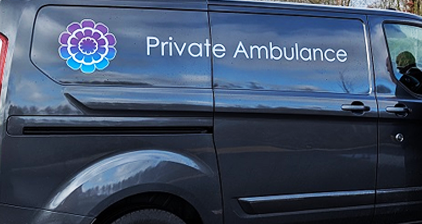 Distinct Cremations Private Ambulance Close Up