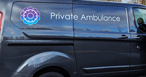 Distinct Cremations Private Ambulance Close Up