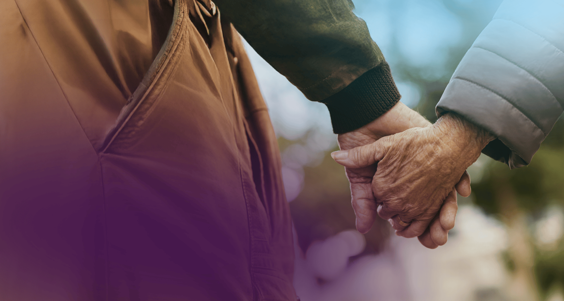Older Couple Holding Hands