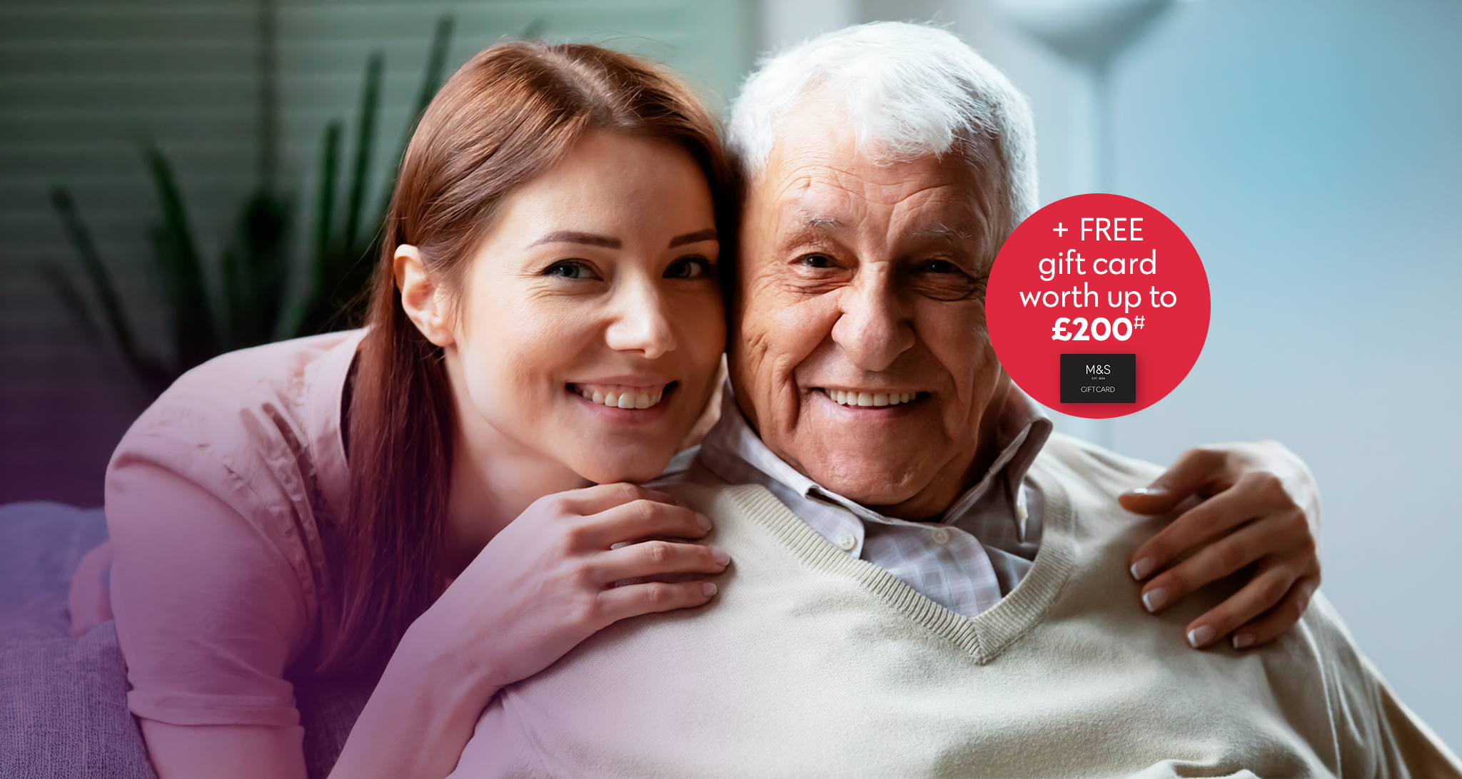 Man With Granddaughter Desktop Banner