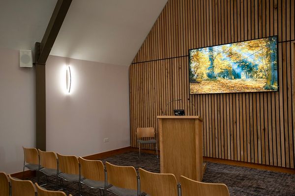 Arun Crematorium View From Front Of Chapel