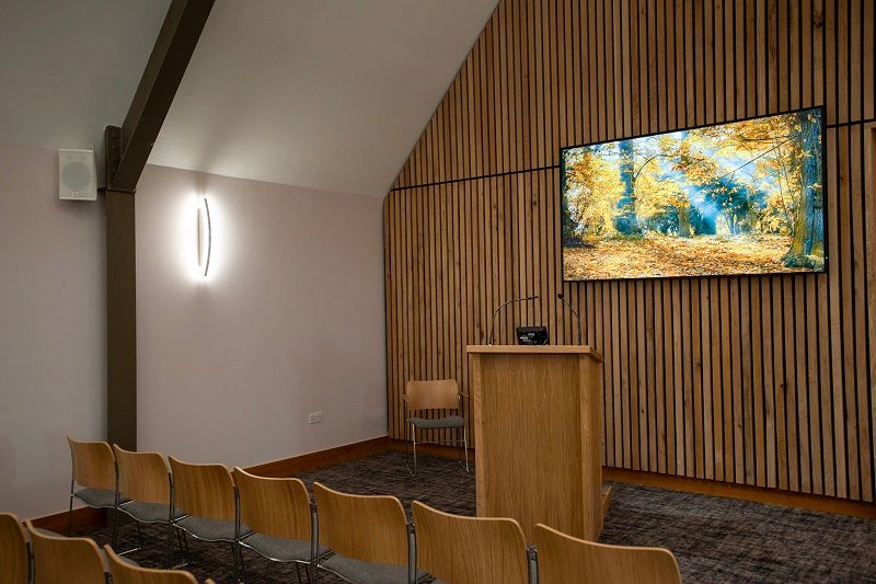 Arun Crematorium View From Front Of Chapel