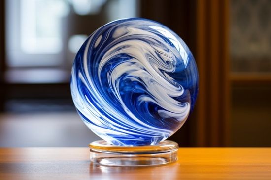 Glass Paperweight Ornamental Urn For Ashes