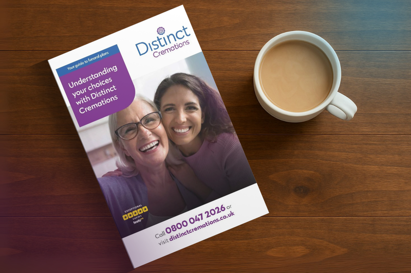 Distinct Cremations Guide On Coffee Table