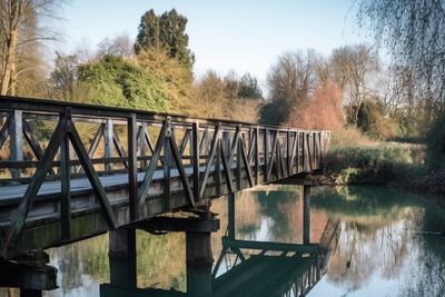 Bridge Over River In Park