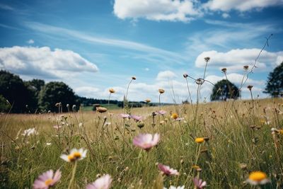 Flowers In A Field