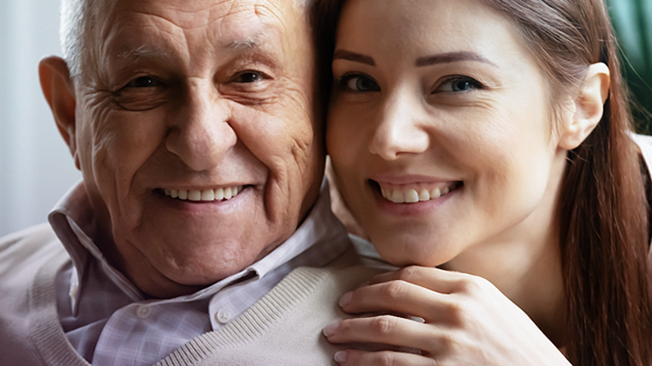 Older Man With Granddaughter
