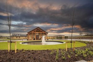 Bishopbriggs Crematorium External With Fountain